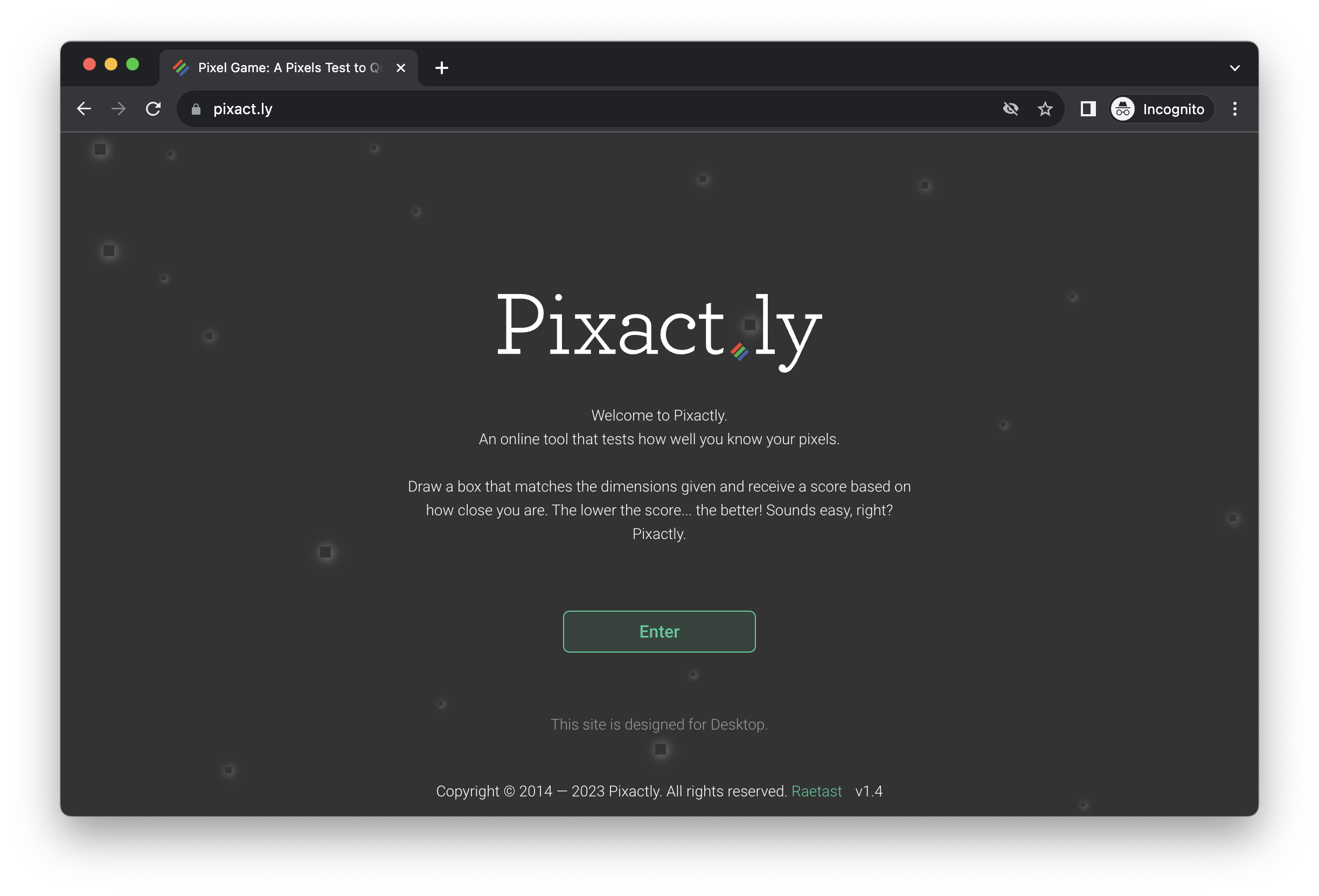 Pixactly — игры для веб-дизайнера