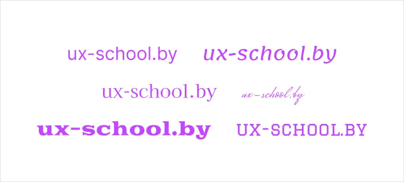 Разные стили шрифта типографика для начинающих веб дизайнеров